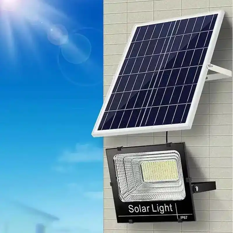 Ultimele zile | Proiector cu Panou Solar Monocristalin si telecomanda - 150W/6500k